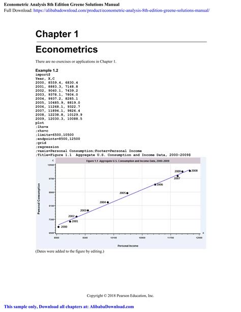 Econometric Analysis 8th Edition Greene Solutions Manual Pdf