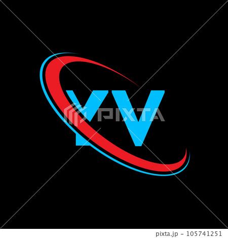 Yv Y V Letter Logo Design Initial Letter Yv Pixta