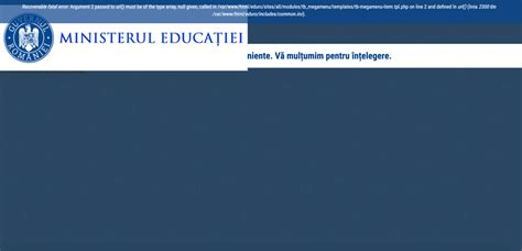 UPDATE Site ul Ministerului Educației este funcțional după ce nu a