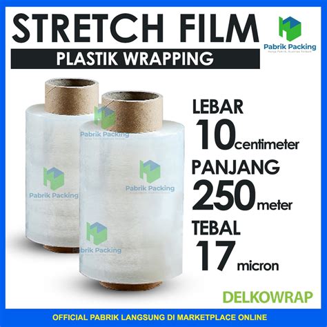 Jual Plastik Wrapping Stretch Film Delkowrap Bening Cm X M