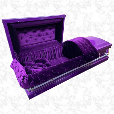 Royal Purple Interior - Designer American caskets - The Funeral Outlet