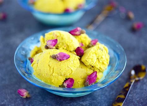 Bastani - Persian Rosewater, Saffron and Pistachio Ice Cream - Ahu Eats