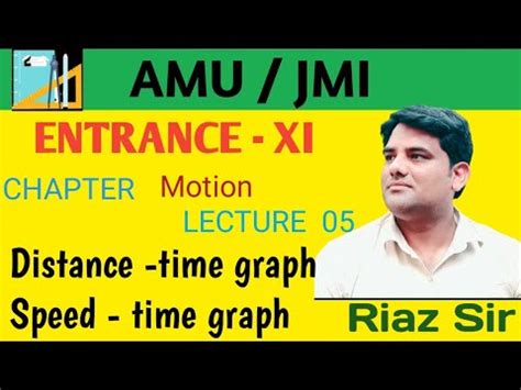 Distance Time Graph Speed Time Graph Motion Ix Physics Amu Jmi