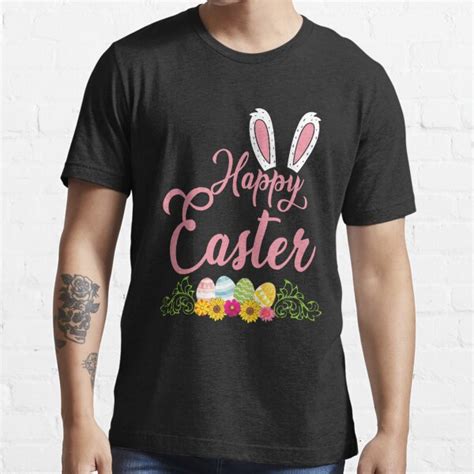 Happy Easter Easter Bunny Easter Eggs T Shirt For Sale By Askanda