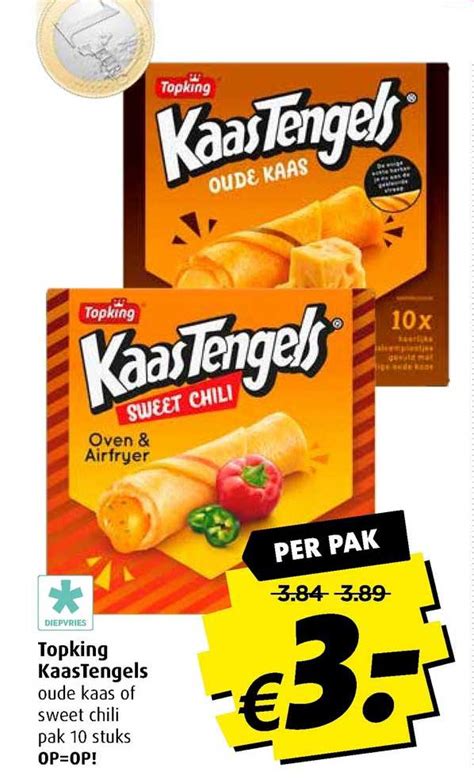 Topking KaasTengels Moude Kaas Of Sweet Chili Aanbieding Bij Boni