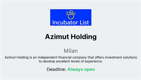 azimut holding key information