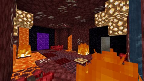 I Built A Nether Themed Room Around My Portal Minecraft