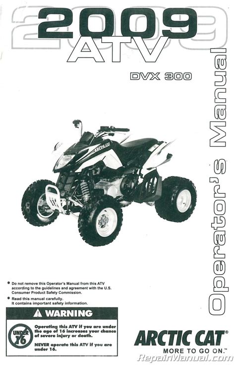 Arctic Cat Dvx Atv Owners Manual