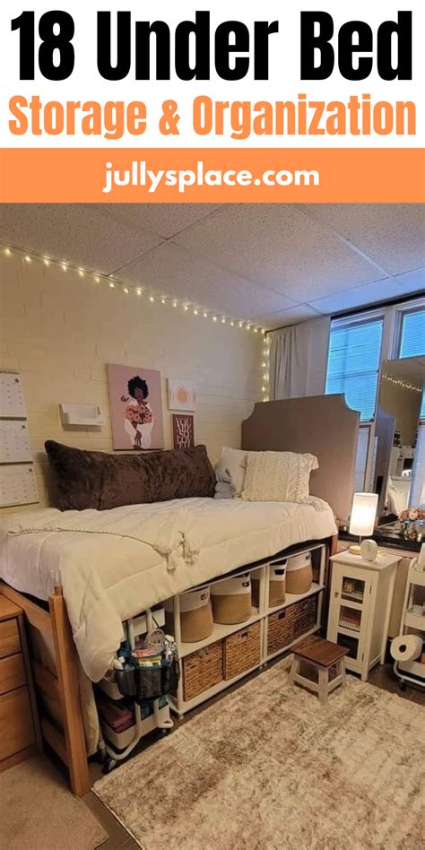 Pin On Dorm Room Storage Ideas