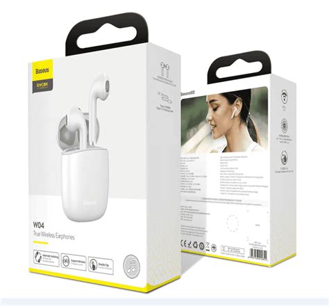 Baseus Encok W04 True Wireless Bluetooth Earphones - White