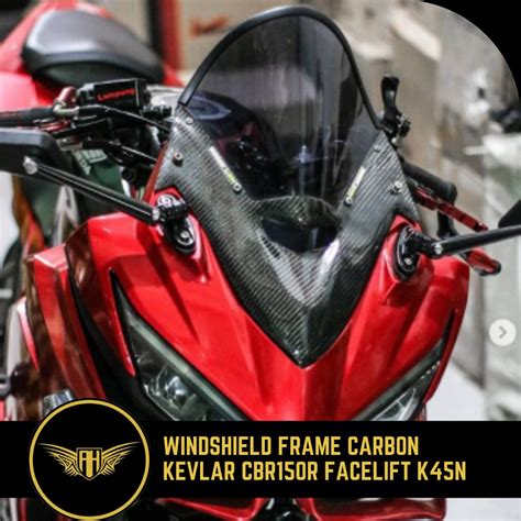 Jual Windshield Frame Carbon Kevlar Cbr R Facelift K N Shopee