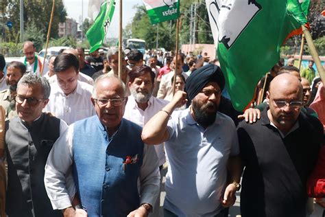 Congress Rallies Across Jandk Mark Bharat Jodo Yatra Anniversary The