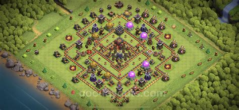 Best Anti 2 Stars Base Th10 With Link Hybrid 2023 Town Hall Level 10 Base Copy 80