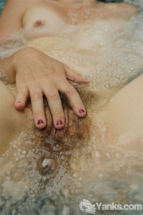 Horny Brunette Chick Lilith Wilder Pleases Herself In A Jacuzzi 17 Photos