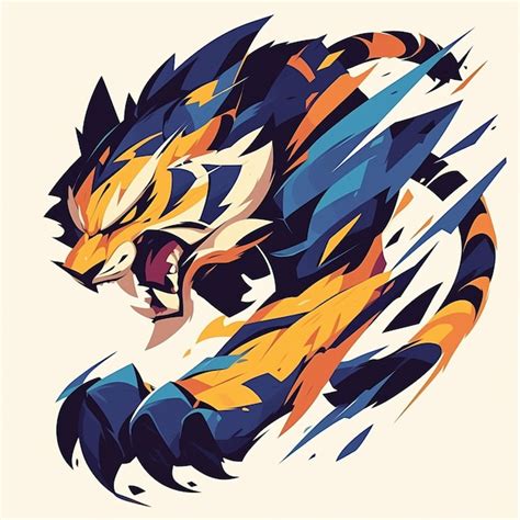 Premium Vector Powerful Tigers In Dynamic Poses