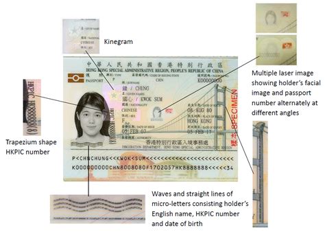 Physical Features And Design Of Electronic Passport Immigration Department