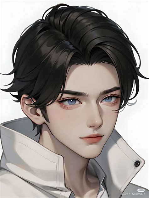 Anime Guy Long Hair Dark Anime Guys Digital Art Anime Digital Art Hot