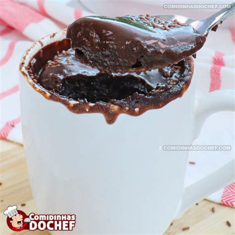 Bolo De Caneca De Chocolate Cremoso Comidinhas Do Chef