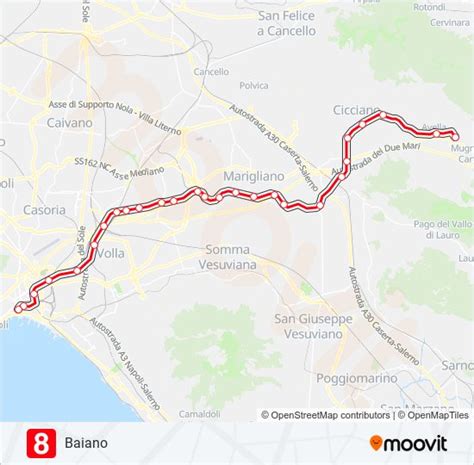 Linea L8 Orari Fermate E Mappe Baiano Aggiornato