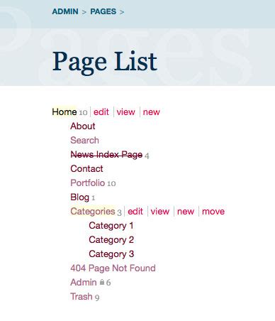 display categories  create list  category links  started