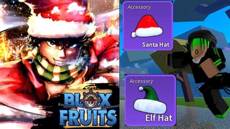 Santa Hat Elf Hat Buffs Bloxfruits Xmas Update Youtube