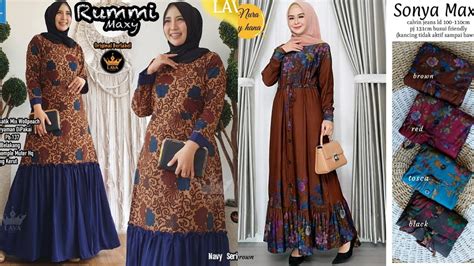 Gamis Lebaran Baju Gamis Terbaru 2021 Modelnya Cantik Cantik Pasti Suka😍 Youtube