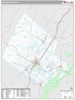 Rockingham County, VA Map (Premium Style)