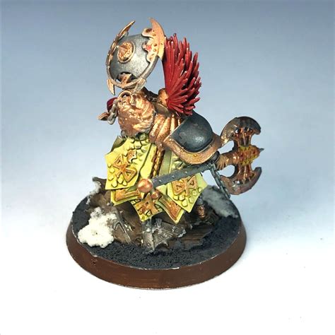 Gotrek Gurnisson Fyreslayer Dwarfs Warhammer Age Of Sigmar Painted