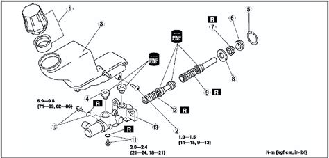 Mazda Service Manual Master Cylinder Disassembly Assembly