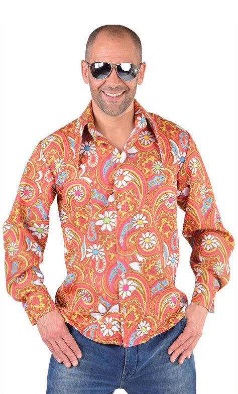 Chemise Disco Homme Orange Xl Xxl Déguisement Adulte Homme W10252 Atelier Mascarade