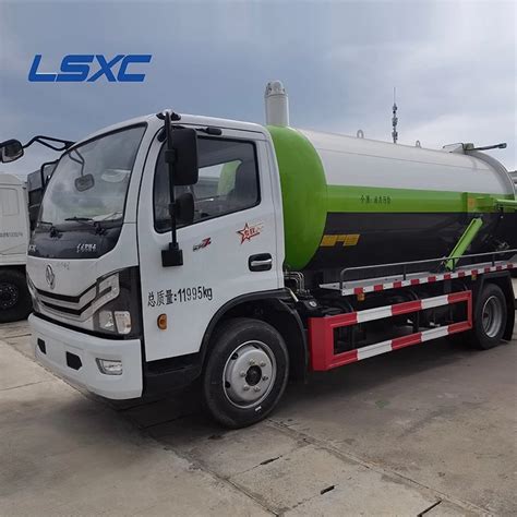 Dongfeng 4X2 8000liter Sewage Suction Vacuum Tanker Sewer Fecal Sucker