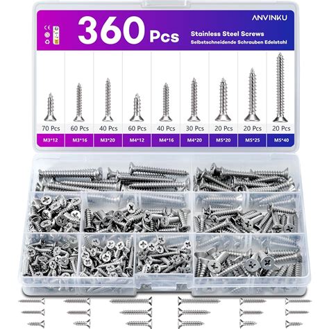 Selbstschneidende Schrauben Edelstahl Pcs Edelstahlschrauben