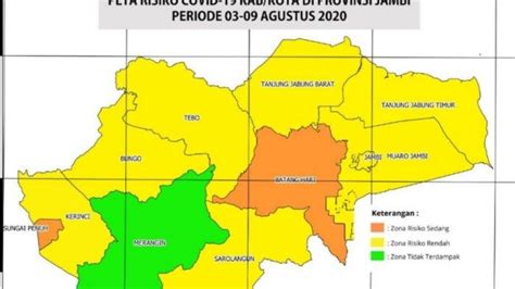 Zona Hijau Covid-19 Provinsi Jambi Tersisa Satu Daerah - Tribunjambi.com