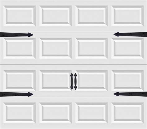 Magnetic Garage Door Handles Decorative Faux Hinges Hardware Kit