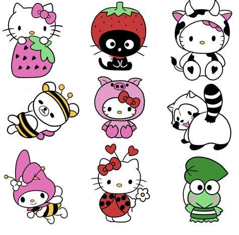 Hello Kitty Drawing Hello Kitty Art Hello Kitty My Melody Sanrio Hello Kitty Trippy Drawings