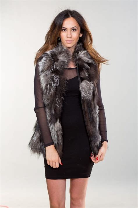 Arzante Fox Fur Vest Real Fur Coats And Accessories