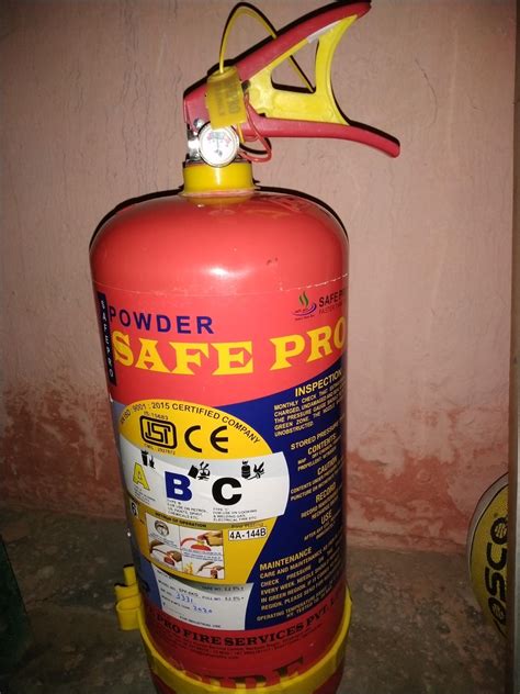 Safe Pro Abc Powder Type Fire Extinguishers Capacity Kgs Amazon In