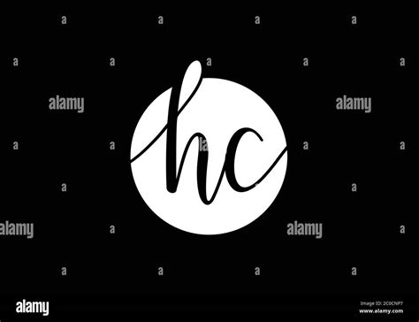 Initial Monogram Letter H C Logo Design Vector Template Hc Letter Logo Design Stock Vector