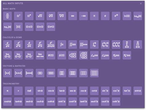 Wolframalpha Math Input Feature