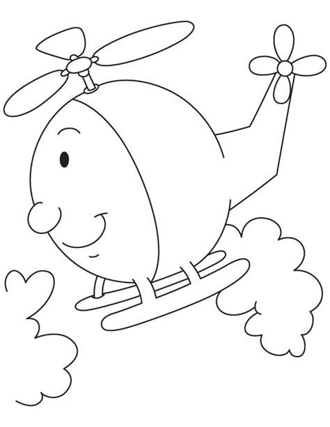 Cartoon helicopter coloring page | Download Free Cartoon helicopter ...