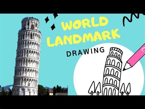 랜드마크 그리기 이탈리아 피사의 사탑 쉽게 그리기 How to Draw the Leaning Tower of Pisa