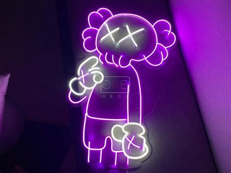 KAWS | LED Neon Sign in 2023 | Neon signs, Kaws wallpaper, Neon