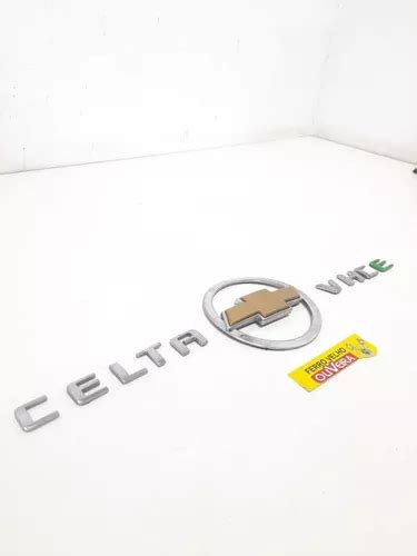 Kit Emblema Celta Logo Chevrolet E Vhce Original Parcelamento Sem Juros