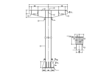 Steel Column Design CAD Drawing Download - Cadbull