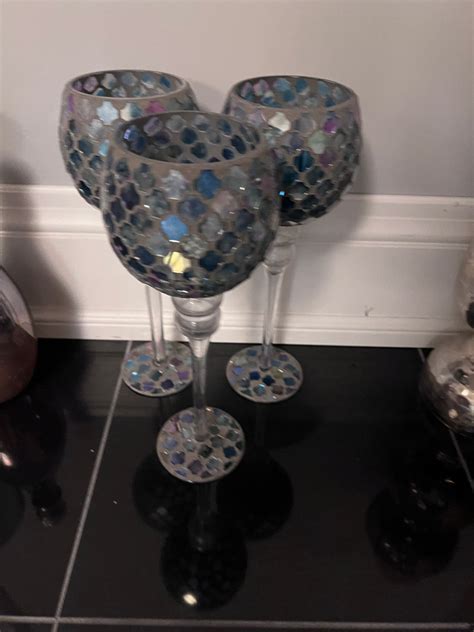 Set Of 3 Mosaic Candle Holders Sell My Stuff Canada Canada S Content And Estate Sale Specialists