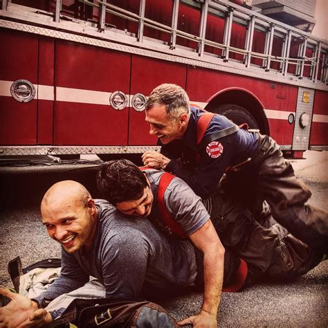 David Eigenberg Yuri Sardarov And Joe Minoso Chicago Fire Chicago