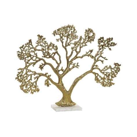 Figura Decorativa Dkd Home Decor Aluminio M Rmol Rbol X X Cm