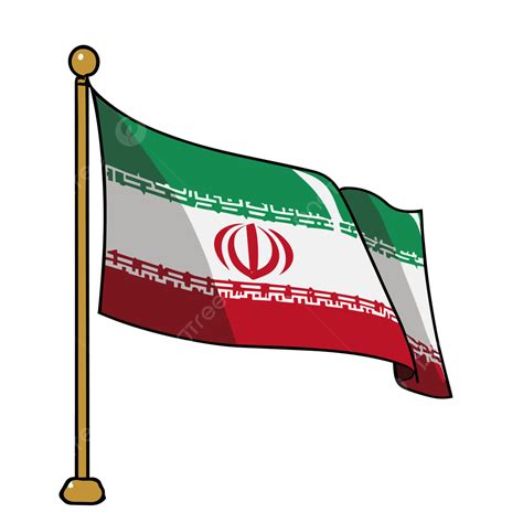 Iran Flag Vector Illustration To Generative Ai Flag Image Iran Vs