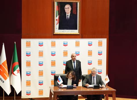 Hydrocarbures Un Protocole D Accord Entre Sonatrach Et Chevron Pour