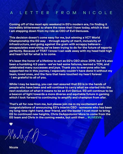 Evil Geniuses Ceo Nicole Lapointe Steps Down Amid Controversy Whats
